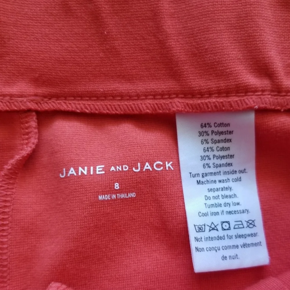 Janie and Jack Vibrant Coral Pants 8y - Picture 4 of 5